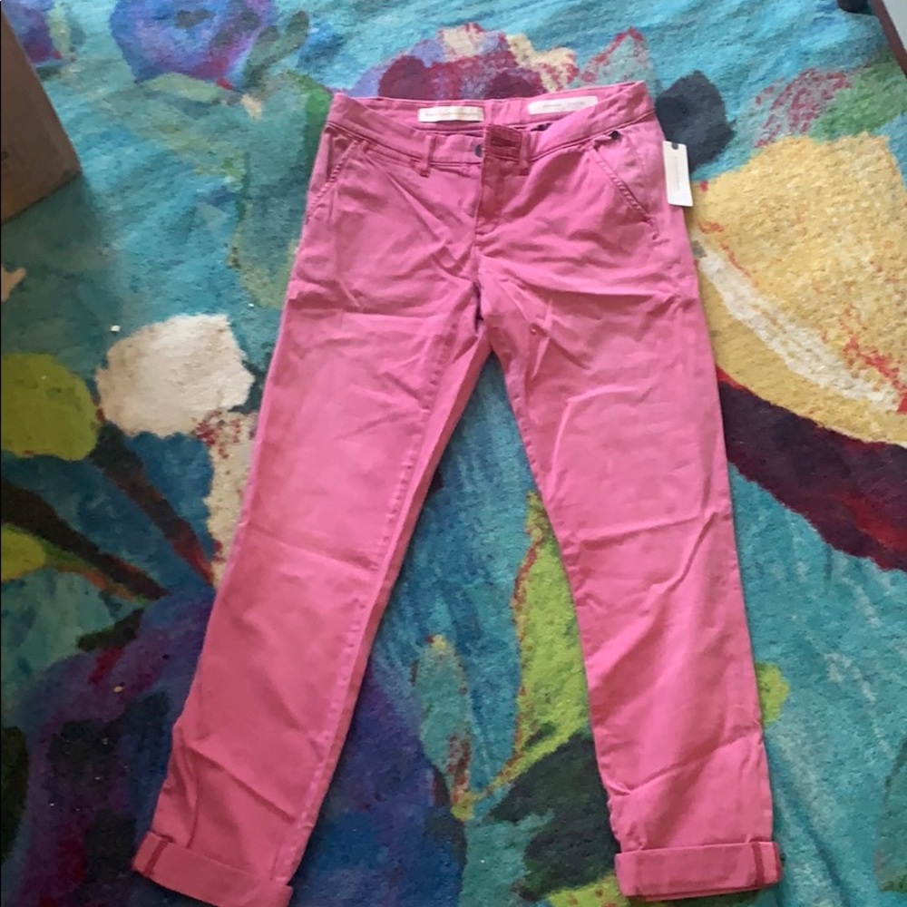 NWT Pilcro Anthropologie pink chino